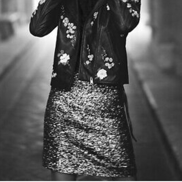 Women’s Anthropologie Hutch  Metallic Skirt L - Picture 2 of 9